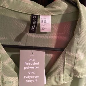 Lime green and white